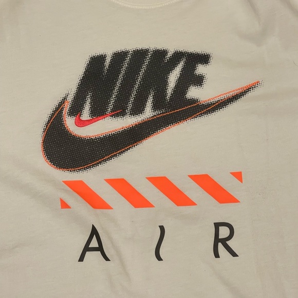 Nike Swoosh T Shirt White Size Large L Men’s Air Max Worn Once - Picture 2 of 4